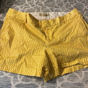 Banana republic yellow shorts